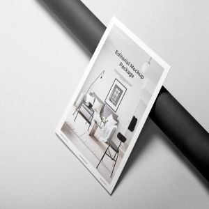 企业画册产品手册样机模板v1 Portrait Brochure Mockup Vol. 1