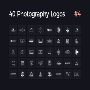 40个多用途影楼摄影Logo模板V.4 40 Photography Logos Vol. 4