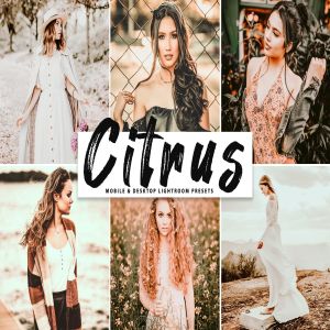 柑橘暖色调照片后期处理LR调色预设下载 Citrus Mobile & Desktop Lightroom Presets