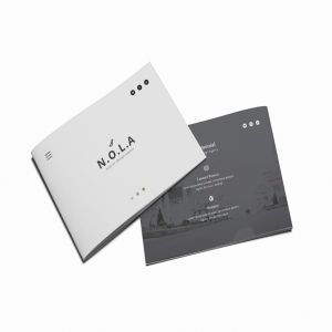 北欧装修风格室内设计A5规格画册设计模板