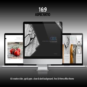 Odol–黑色系列极简主义多用途的ppt模板下载[ppt,pptx]