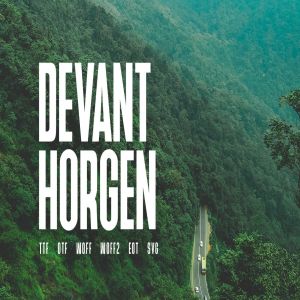 现代版式设计无衬线英文字体 Devant Horgen – Modern Typeface + WebFont