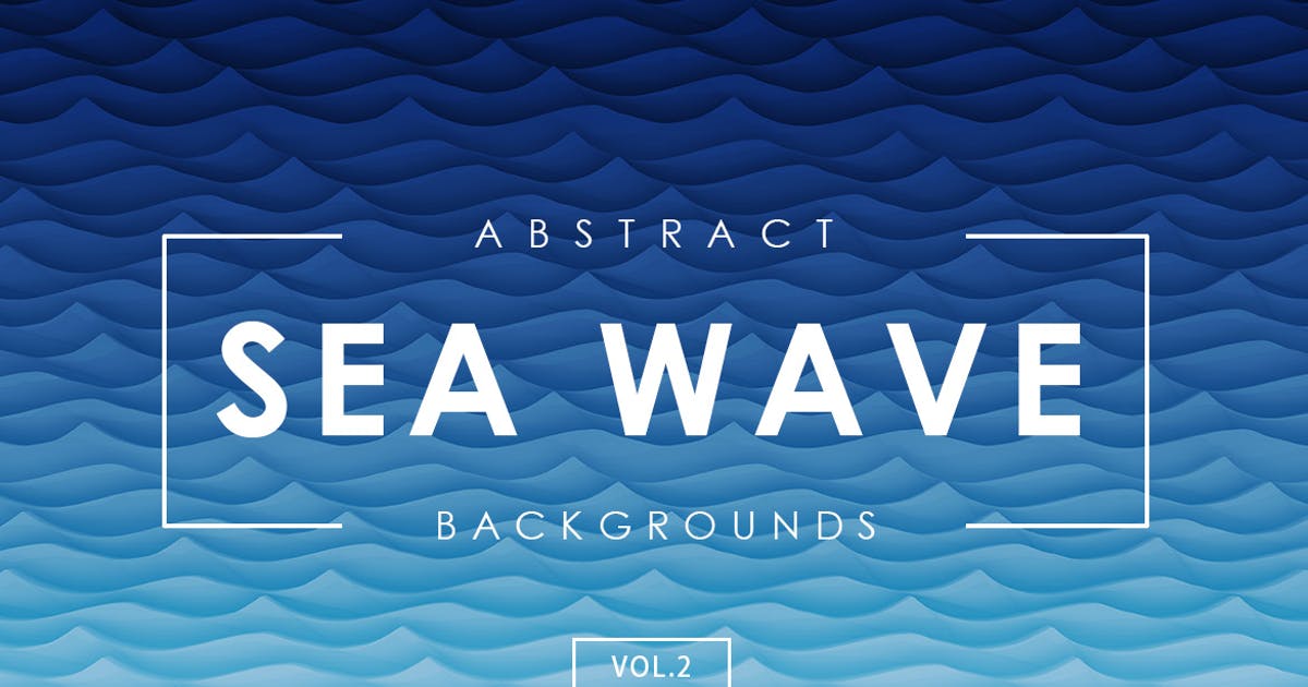 抽象海洋波浪波纹背景素材v2 Sea Wave Abstract Backgrounds Vol.2