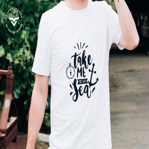 男士T恤胸前印花设计上身效果图样机模板 T-Shirt Mockups