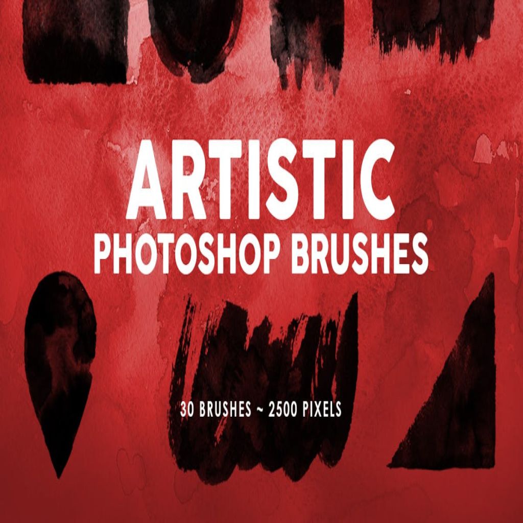 30个高分辨率艺术画笔纹理PS印章笔刷合集v2 30 Artistic Photoshop Stamp Brushes Vol.2插图