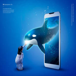 5G网络智能科技生活海报设计模板