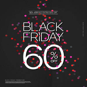 黑五/双11折扣促销活动宣传广告海报模板