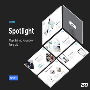 创业型公司/企业业务介绍Keynote幻灯片模板 Spotlight – StartUp Keynote Template