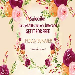 浪漫夏季水彩花卉装饰剪贴画素材 Indian summer Watercolor Clip Art