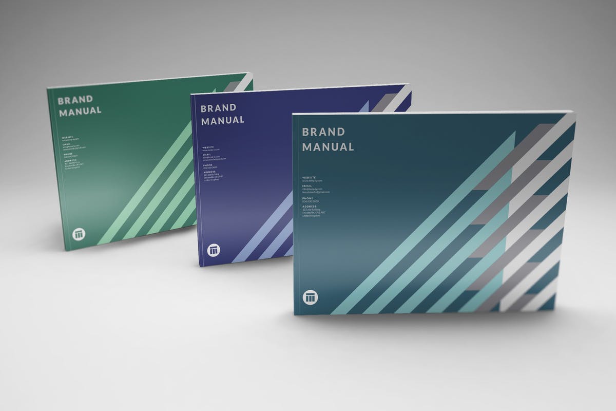 A4横向规格产品目录样机 A4 Landscape Magazine – Catalog Mockups