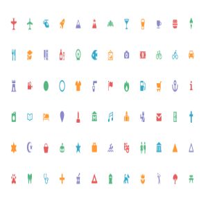 一套简单清爽的免费图标集