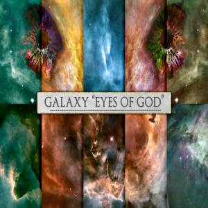 “上帝之眼”银河空间背景纹理 Galaxy Space Background, Eyes of God
