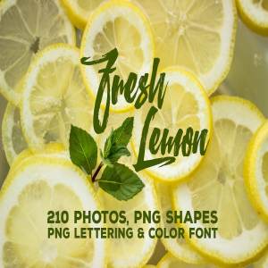 柠檬特写镜头高清照片素材 Fresh Lemon – Photos & Graphics