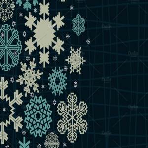 漂浮纹理雪花装饰插图 Structure snow