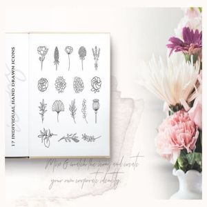 华丽的水彩花卉品牌Logo设计套装 So Flowery Branding Kit + Watercolours插图11