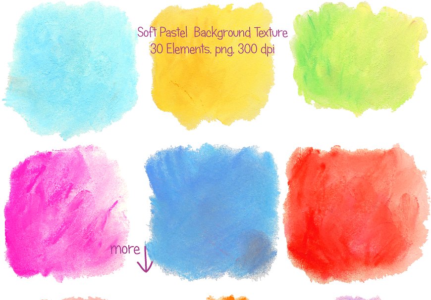 柔和清新的粉彩纹理背景 Soft Pastel Texture Background