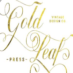 奢华金色叶子纹理图层样式 Gold Leaf Press – Glitter Update