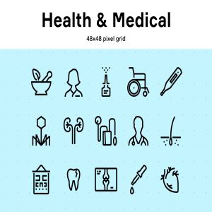 一流设计素材网下午茶：健康医疗相关的APP&UI图标下载[Sketch,Fig,XD,Ae,Ai,indd]