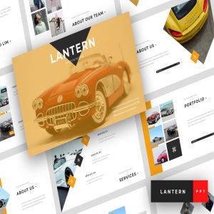 汽车介绍/汽车文化/汽车销售主题PPT幻灯片模板 Lantern – Car Dealership PowerPoint Template