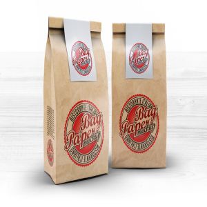 牛皮纸外带打包纸袋样机模板 Paper Bag Mock-Up