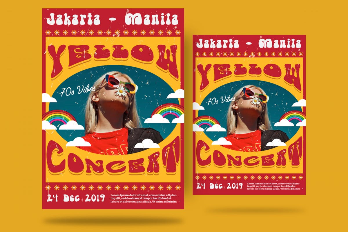 独奏音乐活动传单海报模板素材 solo music performance Flyer