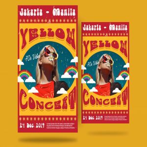 独奏音乐活动传单海报模板素材 solo music performance Flyer