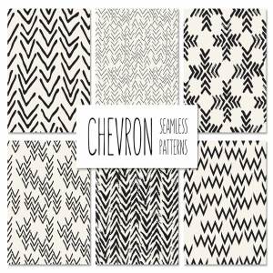 人字形图记无缝图案纹理 Chevron. Seamless Patterns Set v.2