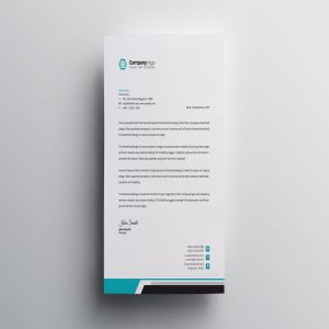 信息科技企业信封设计模板v1 Letterhead插图5