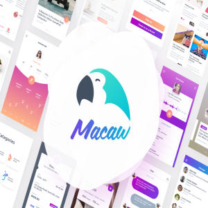 干净多彩时尚的Macaw UI Kit