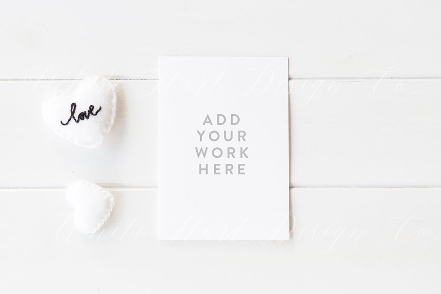 情人节主题贺卡卡片样机 3 x card mockups – Valentines – Jpeg