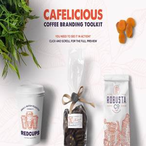 咖啡品牌专业Logo设计模板合集 Cafelicious – Coffee Branding Kit插图6
