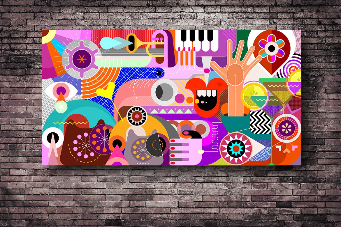 抽象艺术插画矢量背景素材 Abstract Art Vector Background