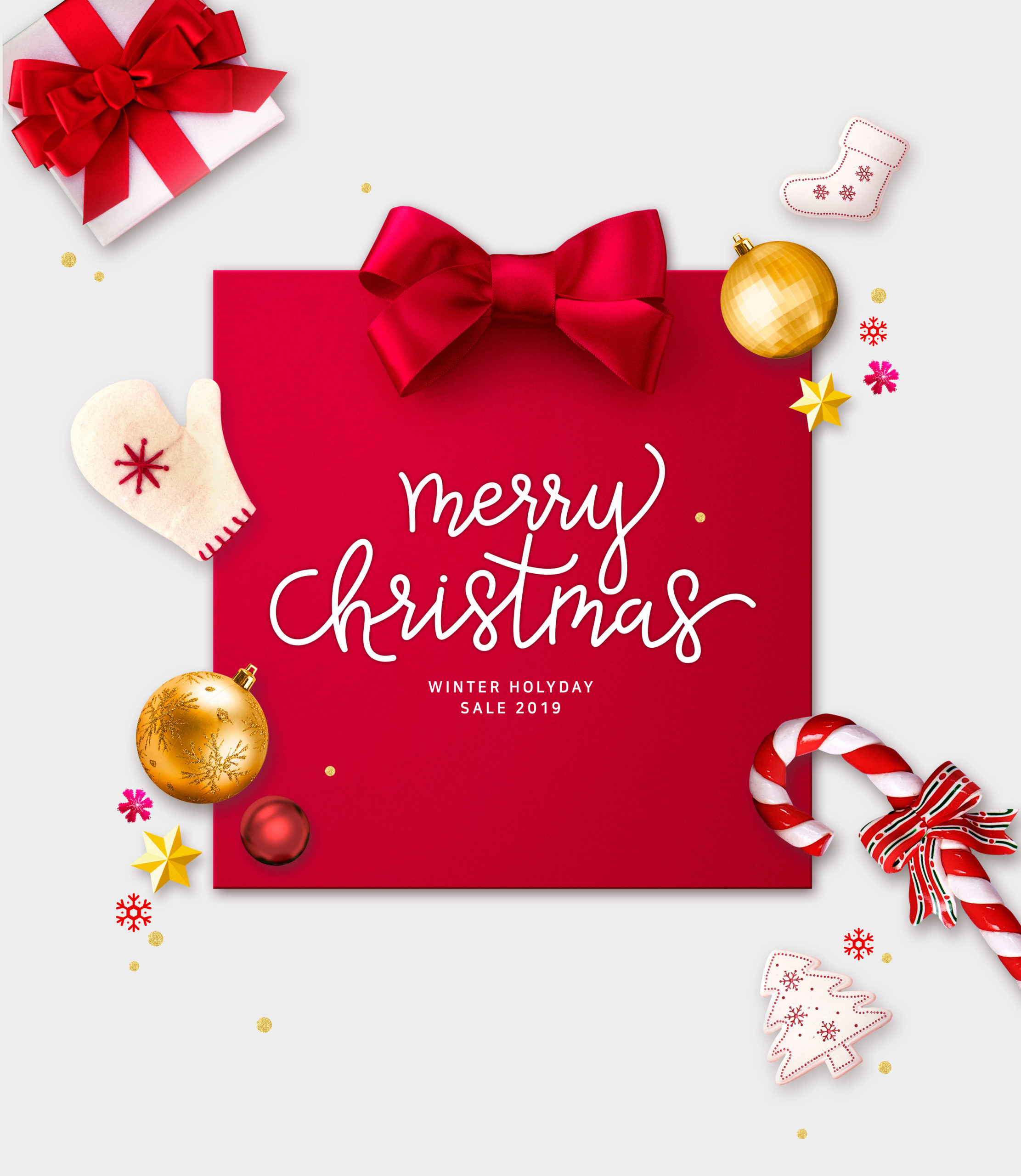 冬季圣诞暖心问候祝福主题海报/贺卡设计psd素材