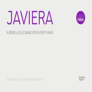 品牌设计/印刷排版适用的几何无衬线英文字体 Javiera