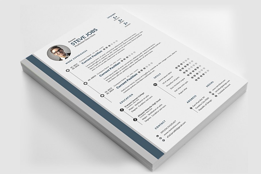 现代简约应聘简历模板 Resume