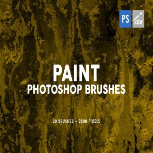 30款油漆手工纸张纹理肌理PS笔刷v2 30 Paint Texture Photoshop Brushes Vol. 2