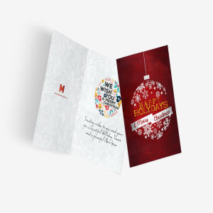 贺卡封面及内页排版设计图预览样机06 Greeting Card Mockup 06