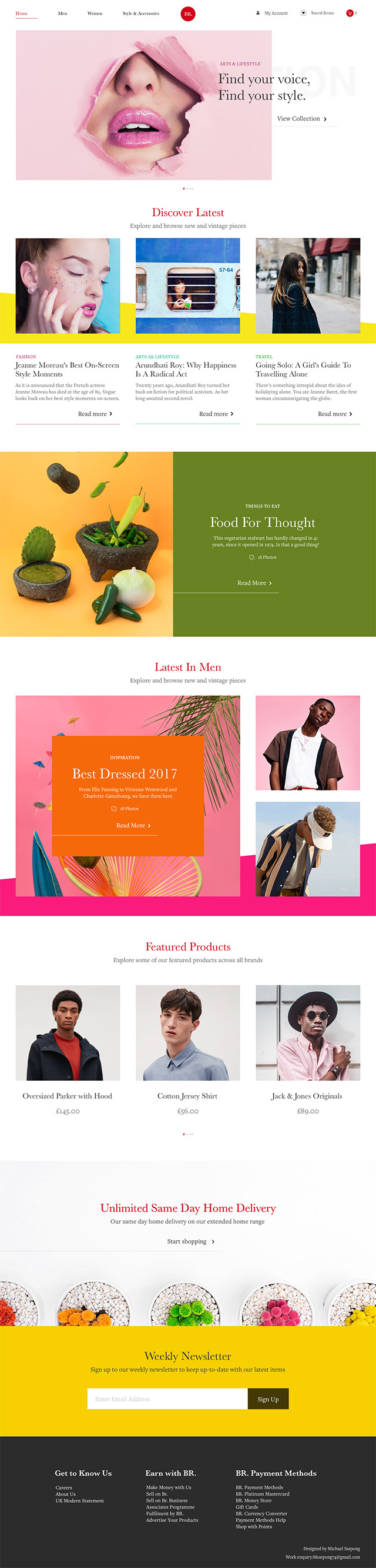 免费电子商务/博客模板 Free Sketch ecommerce / blog template