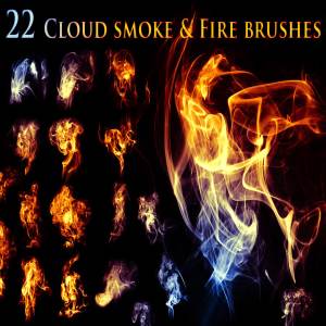 22个烟雾效果的PS笔刷和asl样式库下载[abr,asl]