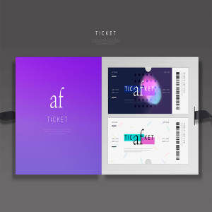 节日活动邀请入场券设计模板