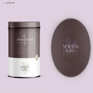 优雅高品质的圆形金属盒子样机展示模型mockups