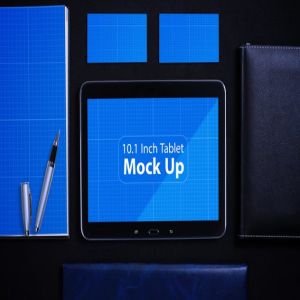 平板电脑智能设备演示样机模板V.1 Tablet MockUp V.1插图3