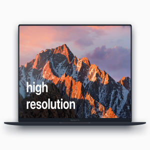 扁平化的MacBook Pro的样机PSD下载