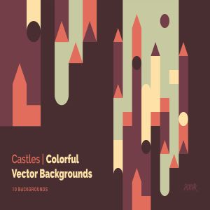 抽象城堡几何矢量背景素材 Castles | Abstract Geometric Vector Backgrounds