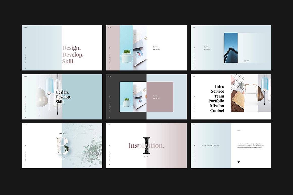 产品服务项目介绍演示Google幻灯片模板 STYLE Google Slides Template