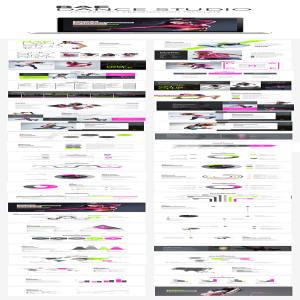 一套时尚的舞蹈主题幻灯片模板下载[key]