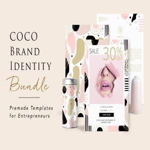 COCO时尚企业品牌套装设计模板插图9