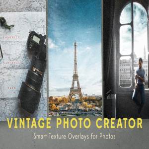 复古怀旧风格照片处理PS动作 Vintage Photo Creator