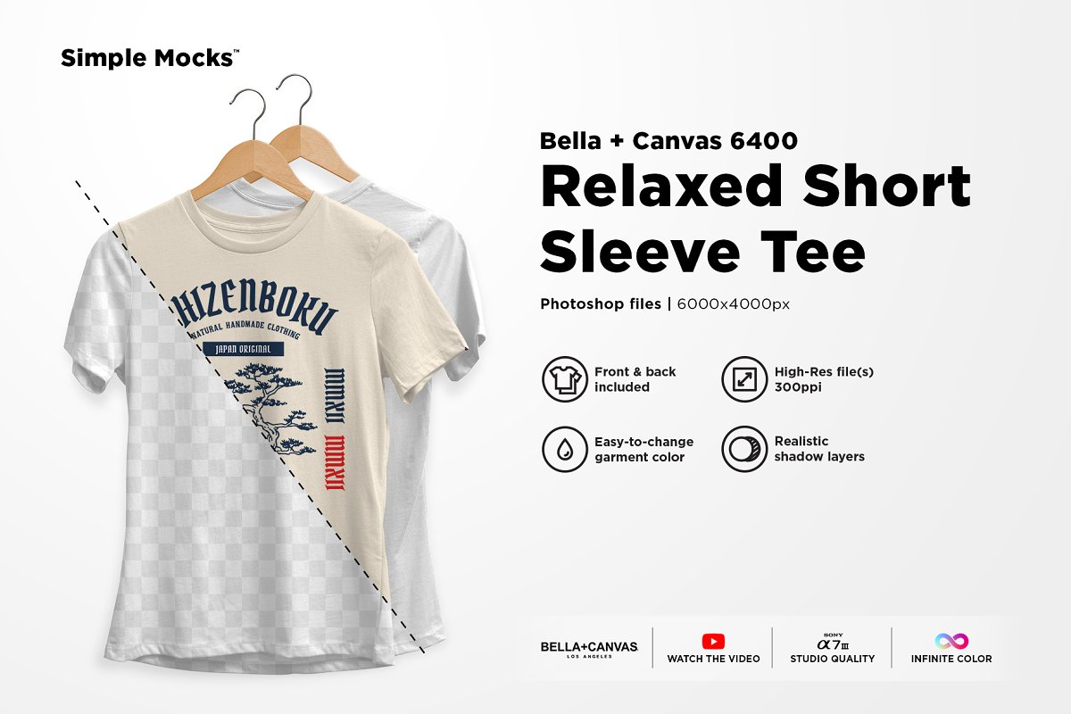 女式潮流休闲印花T恤样机