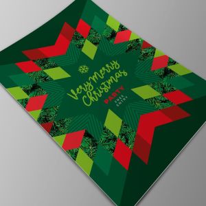 现代圣诞节活动派对邀请贺卡设计模板 Modern Merry Christmas Card插图2